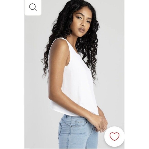 DIVIDED Tank Top Crochet Back Detail Cut-Out Pattern US 6 Flowy Coral Red NEW - Picture 8 of 8